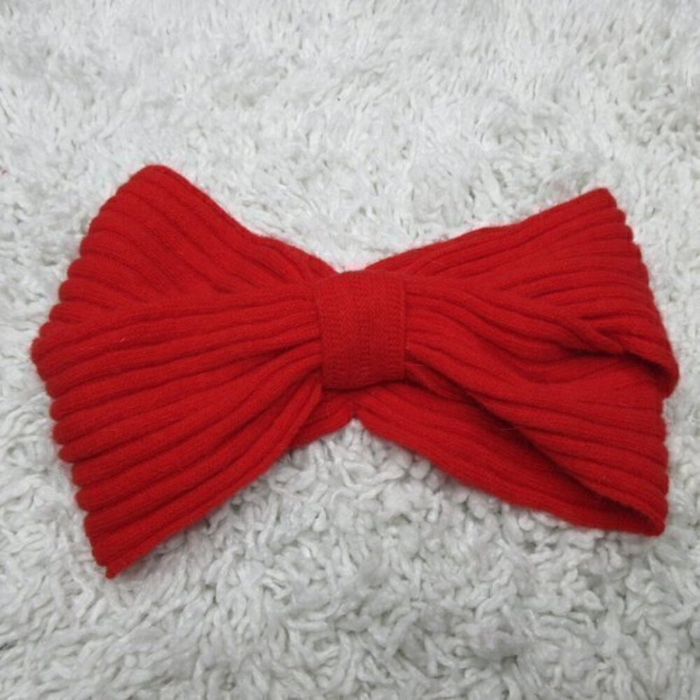 Bloomingdale’s wool angora bow headband